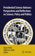 Cover: Presidential Science Advisors - Springer