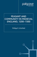 Cover: Peasant and Community in Medieval England, 1200-1500 - Palgrave Macmillan