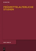 Cover: Fr&uuml;hmittelalterliche Studien / 2009 - De Gruyter