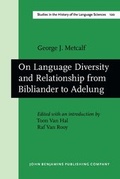 Cover: On Language Diversity and Relationship from Bibliander to Adelung - John Benjamins Publishing Co