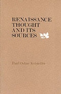 Cover: Renaissance Thought and its Sources - Columbia University Press