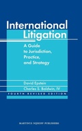 Cover: International Litigation - Martinus Nijhoff