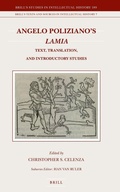 Cover: Angelo Poliziano's Lamia - Brill