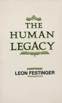 Cover: The Human Legacy - Columbia University Press