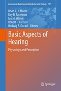 Cover: Basic Aspects of Hearing - Springer
