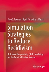 Enlarge image Cover: Simulation Strategies to Reduce Recidivism - Springer