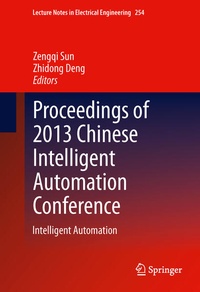 Enlarge image Cover: Proceedings of 2013 Chinese Intelligent Automation Conference - Springer