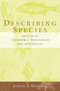 Cover: Describing Species - Columbia University Press
