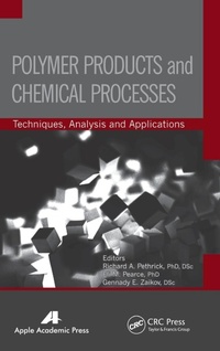 Enlarge image Cover: Polymer Products and Chemical Processes - Apple Academic Press Inc.