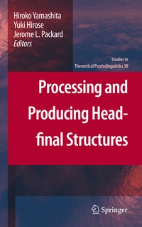 Abbildung von: Processing and Producing Head-final Structures - Springer