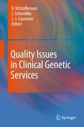 Cover: Quality Issues in Clinical Genetic Services - Springer