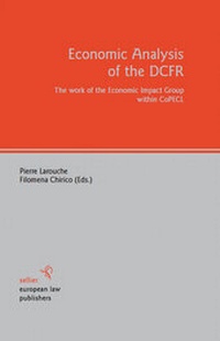 Enlarge image Cover: Economic Analysis of the DCFR - Sellier European Law Publishers