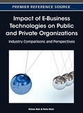Cover: Impact of E-Business Technologies on Public and Private Organizations - IGI Global