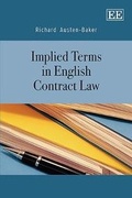 Cover: Implied Terms in English Contract Law - Edward Elgar Publishing