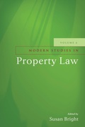 Cover: Modern Studies in Property Law - Volume 6 - Hart Publishing