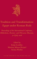 Cover: Tradition and Transformation. Egypt under Roman Rule - Brill