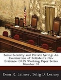 Cover: Social Security and Private Saving - Bibliogov
