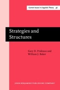 Cover: Strategies and Structures - John Benjamins Publishing Co