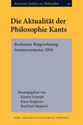 Cover: Die Aktualit&auml;t der Philosophie Kants - John Benjamins Publishing Co