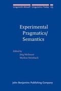 Cover: Experimental Pragmatics/Semantics - John Benjamins Publishing Co
