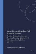 Cover: Judge Shigeru Oda and the Path to Judicial Wisdom - Martinus Nijhoff