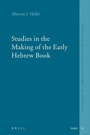 Cover: Studies in the Making of the Early Hebrew Book - Brill