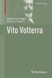 Abbildung von: Vito Volterra - Birkhäuser