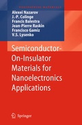 Cover: Semiconductor-On-Insulator Materials for Nanoelectronics Applications - Springer