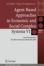 Cover: Agent-Based Approaches in Economic and Social Complex Systems VI - Springer