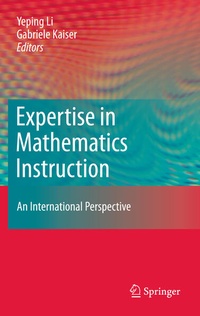 Enlarge image Cover: Expertise in Mathematics Instruction - Springer
