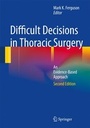 Cover: Difficult Decisions in Thoracic Surgery - Springer