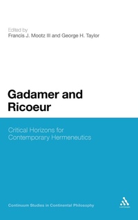 Enlarge image Cover: Gadamer and Ricoeur - Continuum Publishing Corporation