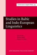 Cover: Studies in Baltic and Indo-European Linguistics - John Benjamins Publishing Co