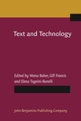 Cover: Text and Technology - John Benjamins Publishing Co