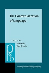 Enlarge image Cover: The Contextualization of Language - John Benjamins Publishing Co