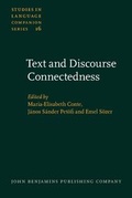 Cover: Text and Discourse Connectedness - John Benjamins Publishing Co