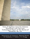 Cover: Tests of Eighteen Concrete Columns Reinforced with Cast Iron - Bibliogov