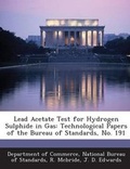 Cover: Lead Acetate Test for Hydrogen Sulphide in Gas - Bibliogov