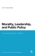 Cover: Morality, Leadership, and Public Policy - Continuum Publishing Corporation