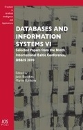 Cover: Databases and Information Systems VI - IOS Press,US