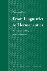 Abbildung von: From Linguistics to Hermeneutics - Brill