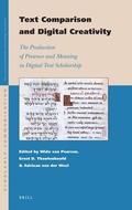Cover: Text Comparison and Digital Creativity - Brill