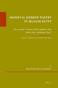 Cover: Medieval Hebrew Poetry in Muslim Egypt - Brill
