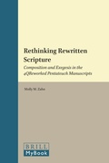 Cover: Rethinking Rewritten Scripture - Brill