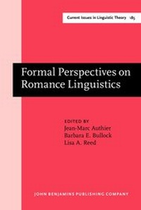Abbildung von: Formal Perspectives on Romance Linguistics - John Benjamins Publishing Co