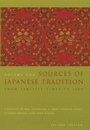 Cover: Sources of Japanese Tradition - Columbia University Press