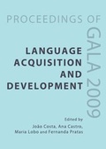 Cover: Language Acquisition and Development - Cambridge Scholars Publishing