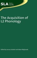 Cover: The Acquisition of L2 Phonology - Multilingual Matters