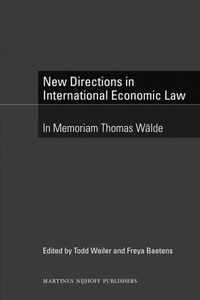 Abbildung von: New Directions in International Economic Law - Martinus Nijhoff