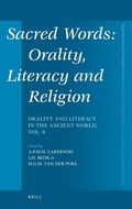 Cover: Sacred Words: Orality, Literacy and Religion - Brill